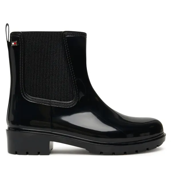 Tommy Hilfiger Gumene čizme Tommy Hilfiger Flag Hardware FW0FW08966 Crna