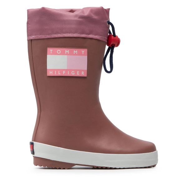 Tommy Hilfiger Gumene čizme Tommy Hilfiger Rain Boot T3X6-30766-0047 M Antique Rose 303