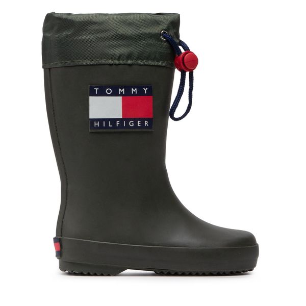 Tommy Hilfiger Gumene čizme Tommy Hilfiger Rain Boot T3X6-30766-0047 M Zelena