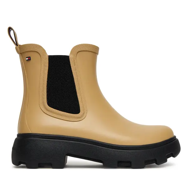 Tommy Hilfiger Gumene čizme Tommy Hilfiger Rubber Flag Cleated FW0FW08637 Smeđa