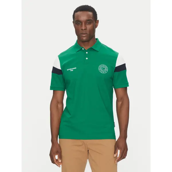 Hechter Paris Hechter Paris Polo Pique X-Tech 74026 151929 Zelena Regular Fit