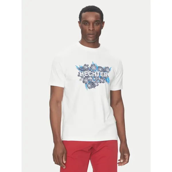 Hechter Paris Hechter Paris T-shirt 75018 151917 Bijela Regular Fit