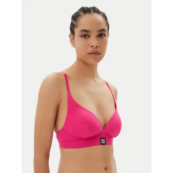 HUGO HUGO Grudnjak bez žice Triangle Padded Rib 50539983 Ružičasta