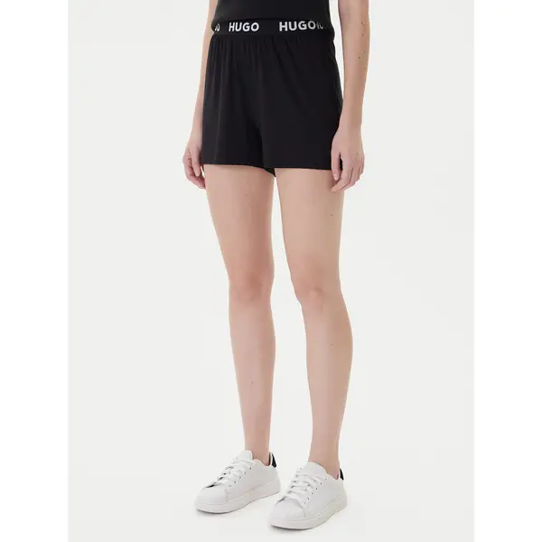 HUGO Hugo Kratke pidžama hlače Unite 50490704 Crna Relaxed Fit