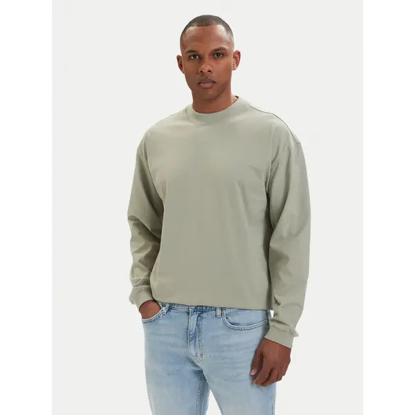 HUGO HUGO Majica dugih rukava Daposo 50511029 Svijetlo zelena Relaxed Fit