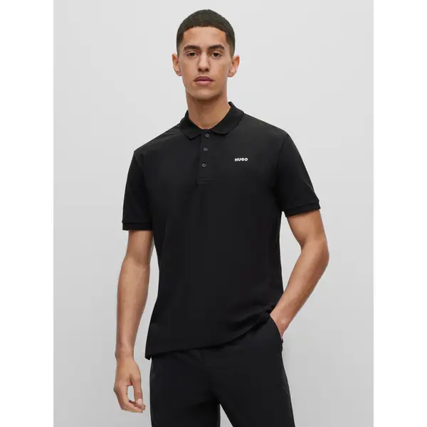 HUGO Hugo Polo Donos222 50466182 Crna Regular Fit