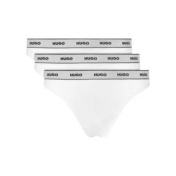 HUGO HUGO Set tanga gaćica﻿ Triplet Thong Stripe 50545680 Bijela