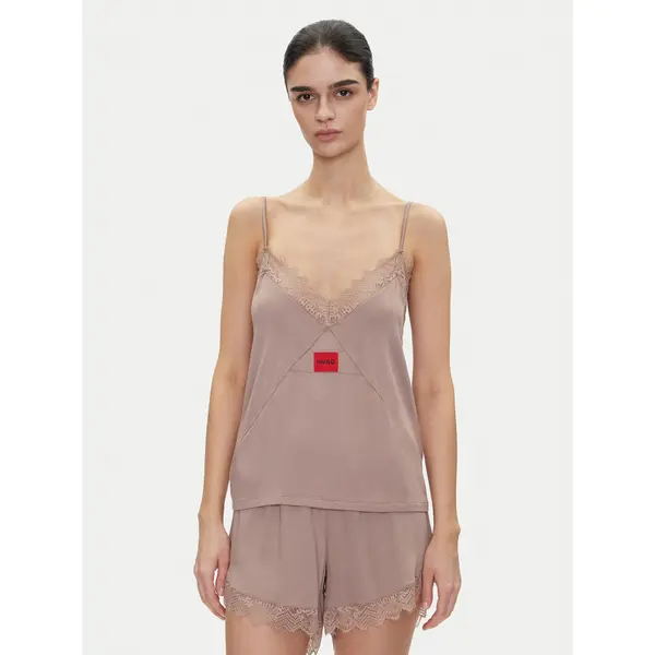 HUGO HUGO Spavaćiće Red Label Lace_Cami 50531653 Smeđa Regular Fit