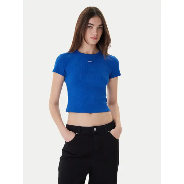 HUGO Hugo T-shirt Baby 50510749 Plava Slim Fit