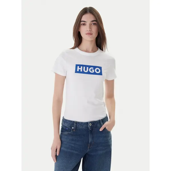HUGO HUGO T-shirt Classic 50510772 Bijela Slim Fit