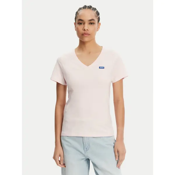 HUGO HUGO T-shirt Classic 50513667 Ružičasta Slim Fit