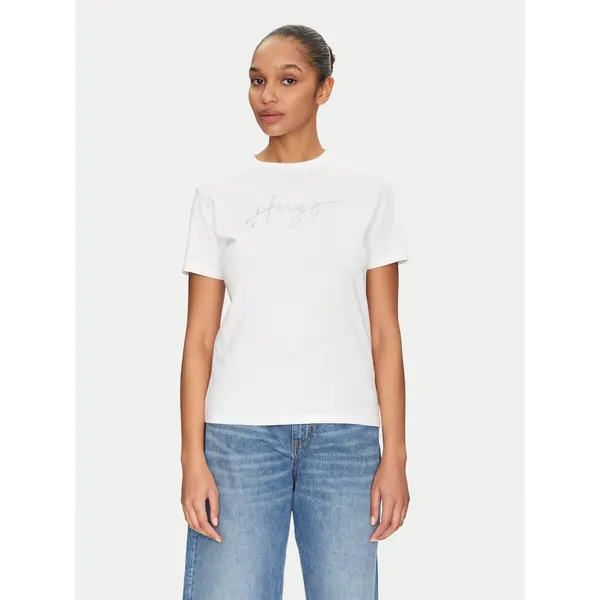 HUGO HUGO T-shirt Damacia 50535491 Bijela Regular Fit