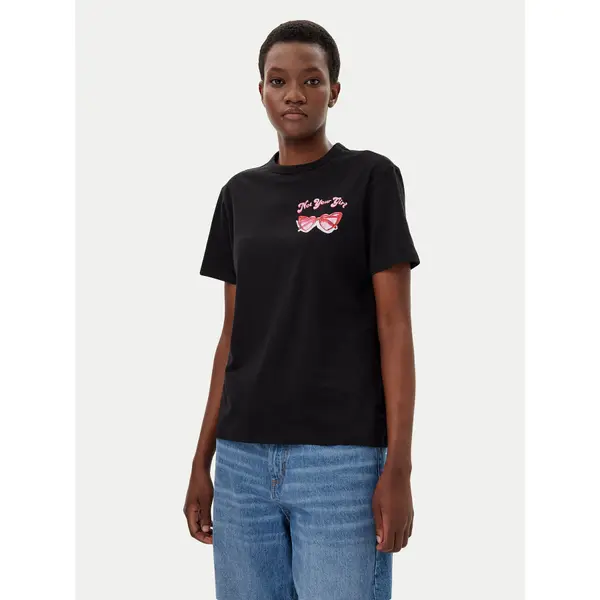 HUGO HUGO T-shirt Damacia_5 50540237 Crna Regular Fit