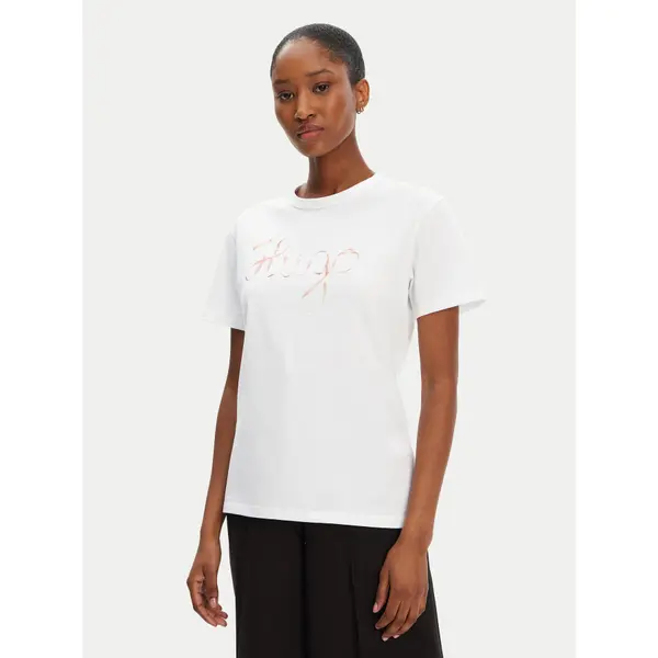 HUGO HUGO T-shirt Damacia_5 50544868 Bijela Regular Fit