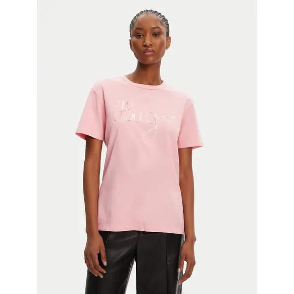 HUGO HUGO T-shirt Damacia_5 50544868 Ružičasta Regular Fit