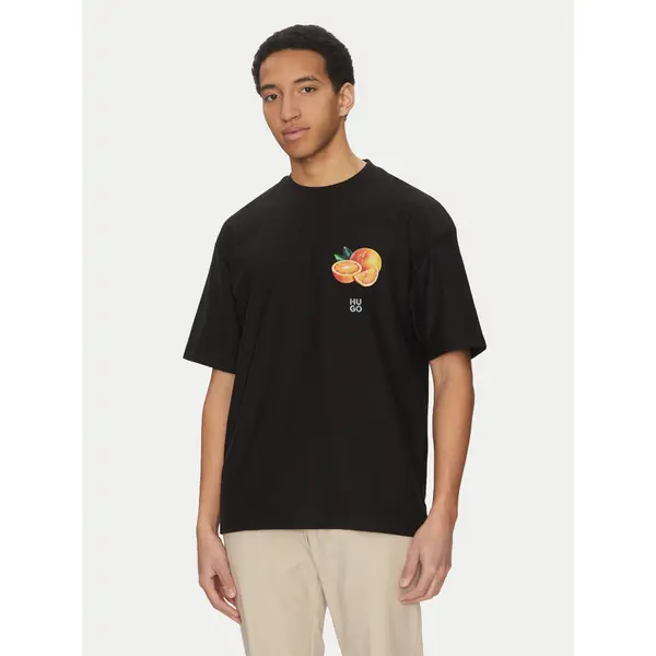 HUGO HUGO T-shirt Dartiee 50537576 Crna Oversize
