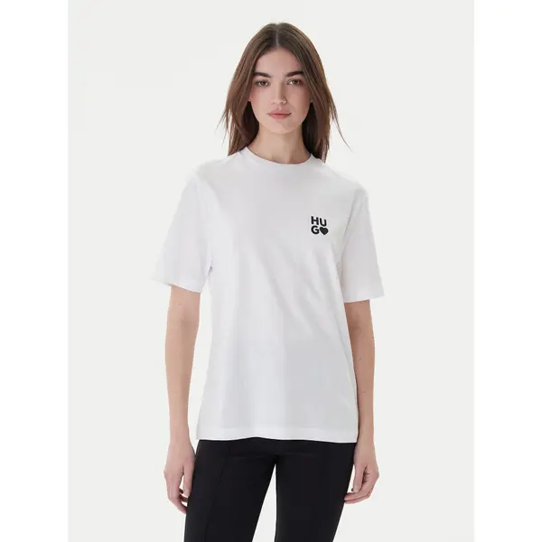 HUGO Hugo T-shirt Dashire_4 50489198 Bijela Regular Fit