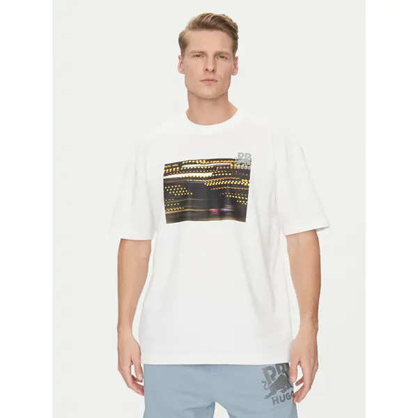 HUGO HUGO T-shirt Daveley_RB 50545125 Bijela Regular Fit