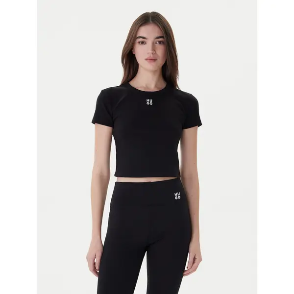 HUGO Hugo T-shirt Delanor 50512000 Crna Slim Fit