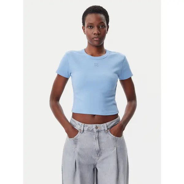 HUGO HUGO T-shirt Delanor 50512000 Plava Slim Fit