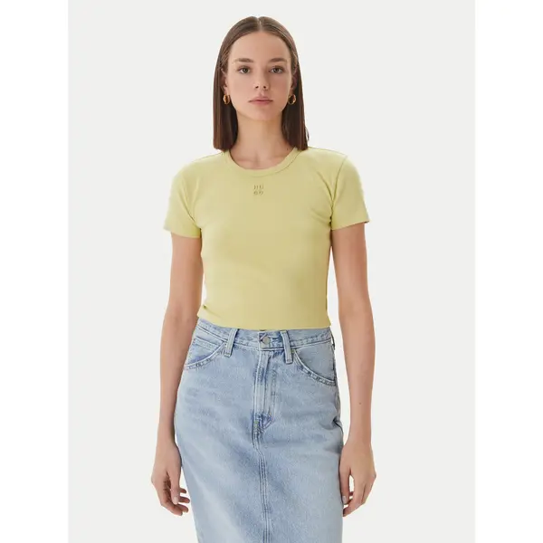 HUGO HUGO T-shirt Delanor 50512000 Svijetlo zelena Slim Fit