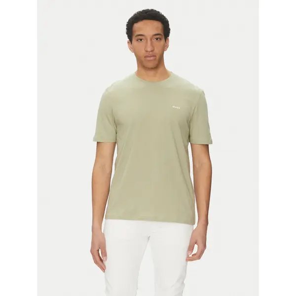 HUGO HUGO T-shirt Dero222 50466158 Zelena Regular Fit