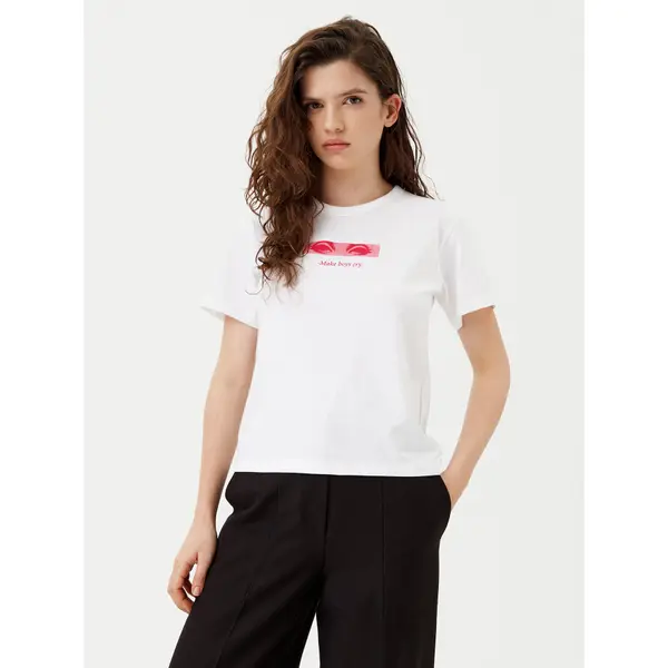 HUGO HUGO T-shirt Destrel_1 50534246 Bijela Regular Fit