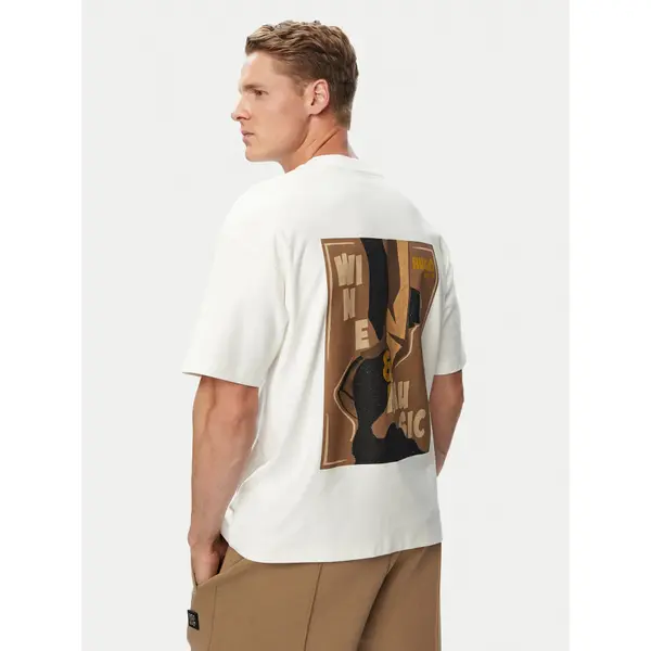 HUGO HUGO T-shirt Detzi 50563795 Bijela Relaxed Fit