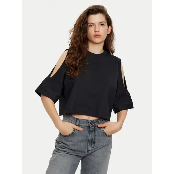 HUGO HUGO T-shirt Dewaja 50530453 Crna Oversize