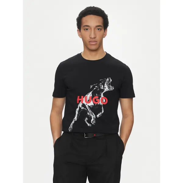 HUGO Hugo T-shirt Deyladec 50530607 Crna Oversize