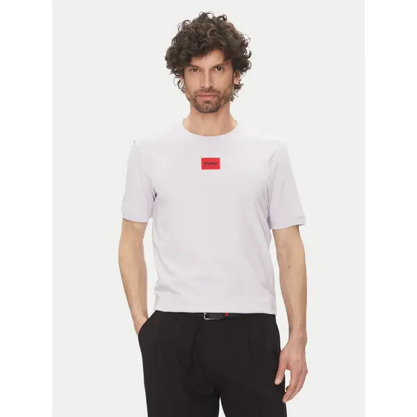 HUGO HUGO T-shirt Diragolino212 50447978 Ljubičasta Regular Fit