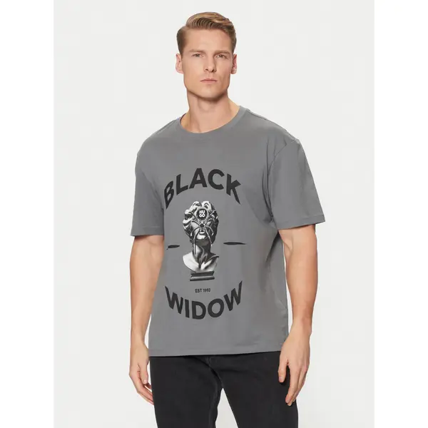 HUGO HUGO T-shirt Dostalgi 50530684 Siva Relaxed Fit