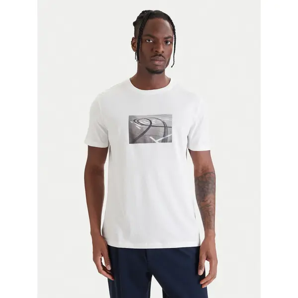 HUGO HUGO T-shirt Dostino 50557674 Bijela Regular Fit