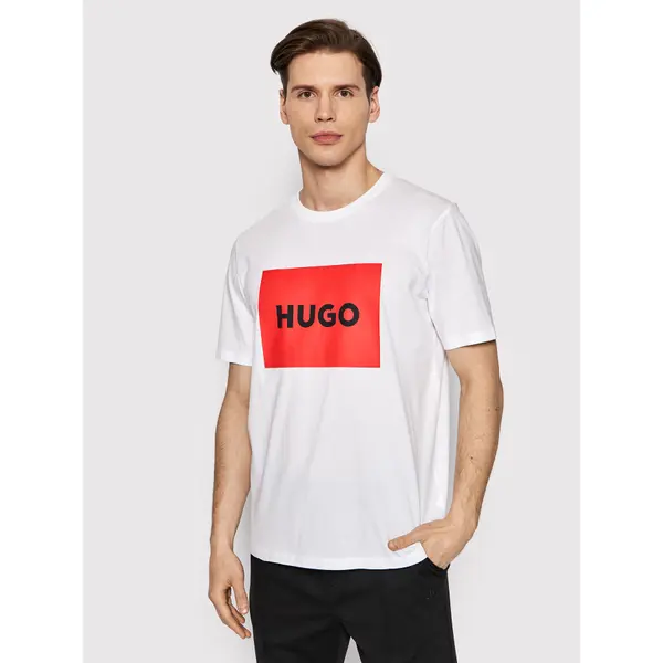 HUGO Hugo T-shirt Dulive222 50467952 Bijela Regular Fit
