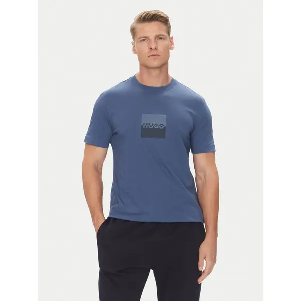 HUGO HUGO T-shirt Dusplit 50542784 Tamnoplava Regular Fit