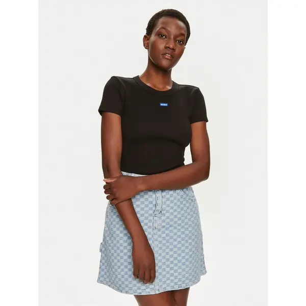 HUGO Hugo T-shirt Easy 50523924 Crna Slim Fit