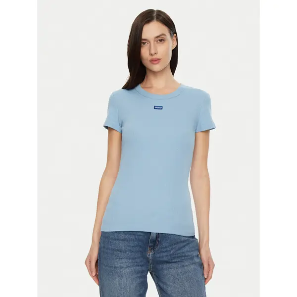 HUGO HUGO T-shirt Easy 50523924 Plava Slim Fit