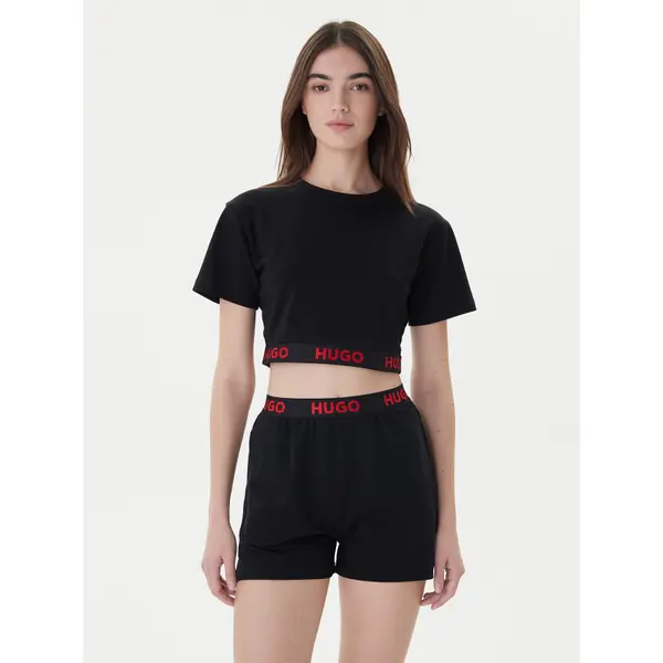 HUGO Hugo T-shirt Logo 50520497 Crna Relaxed Fit