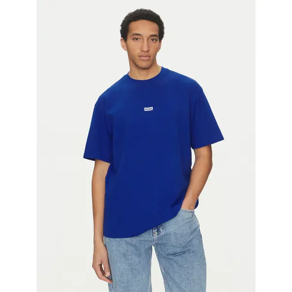 HUGO HUGO T-shirt Nalono 50509776 Plava Loose Fit