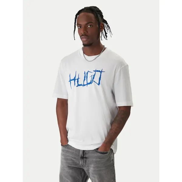 HUGO HUGO T-shirt Namerix 50554350 Bijela Regular Fit