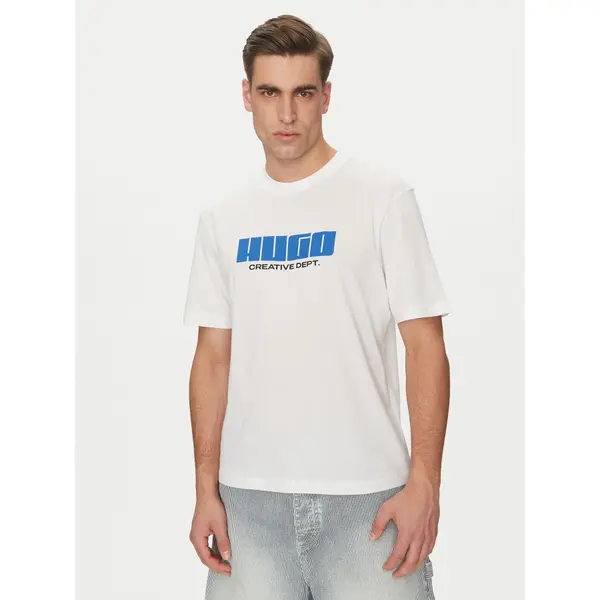 HUGO HUGO T-shirt Newromi 50542934 Bijela Regular Fit