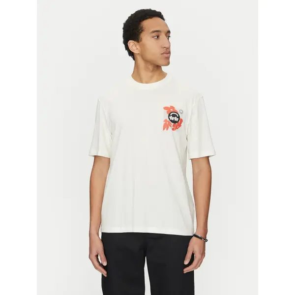 HUGO HUGO T-shirt Nufloro 50533387 Bijela Regular Fit