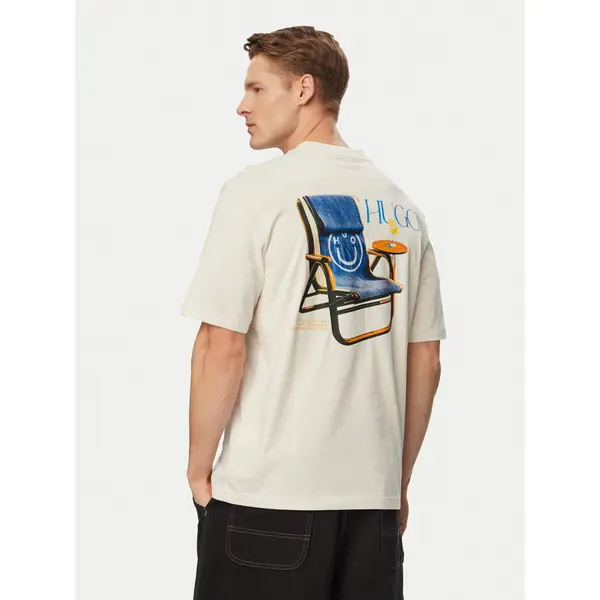 HUGO HUGO T-shirt Nulaxo 50560093 Bijela Regular Fit