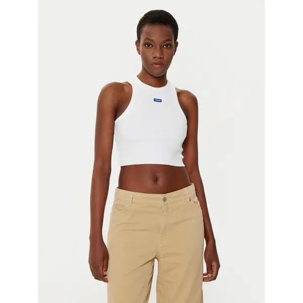 HUGO HUGO Top Baby 50511450 Bijela Slim Fit