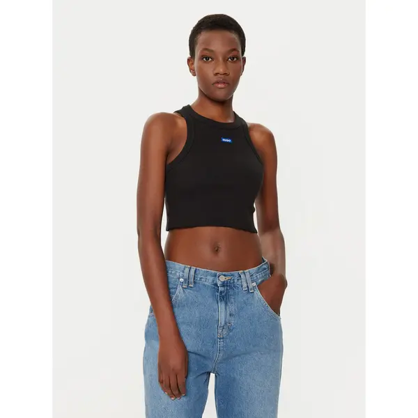 HUGO HUGO Top Baby 50511450 Crna Slim Fit