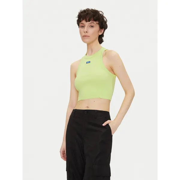 HUGO HUGO Top Baby Tank_B 50511450 Zelena Slim Fit