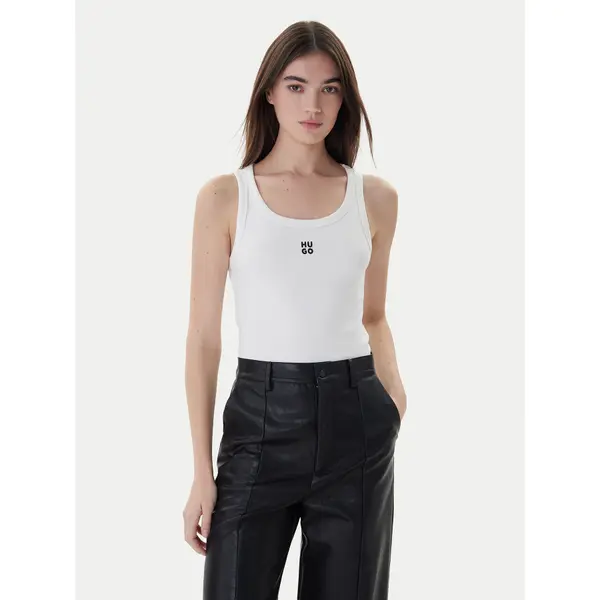 HUGO Hugo Top Datamia 50514489 Bijela Slim Fit