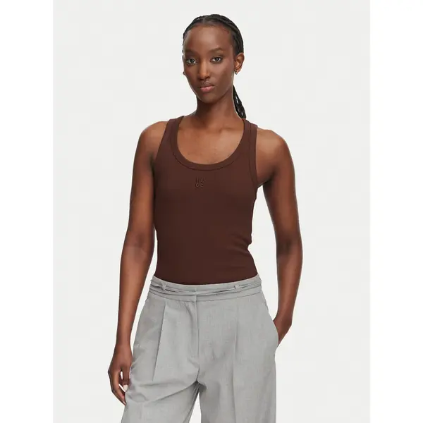 HUGO HUGO Top Datamia 50514489 Smeđa Slim Fit