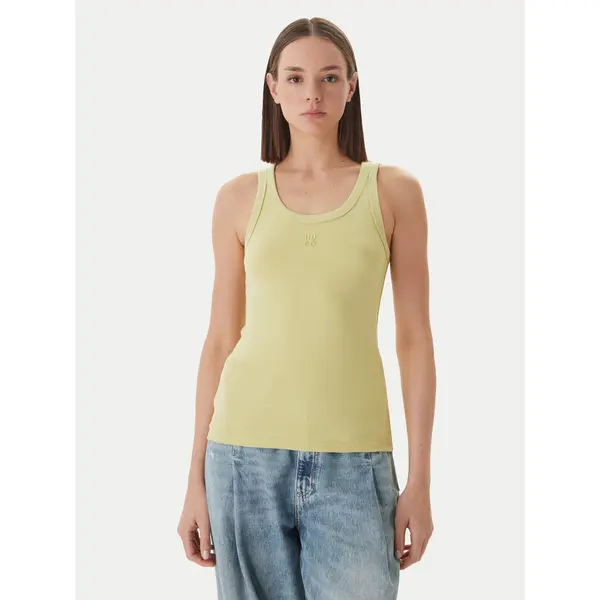 HUGO HUGO Top Datamia 50514489 Svijetlo zelena Slim Fit