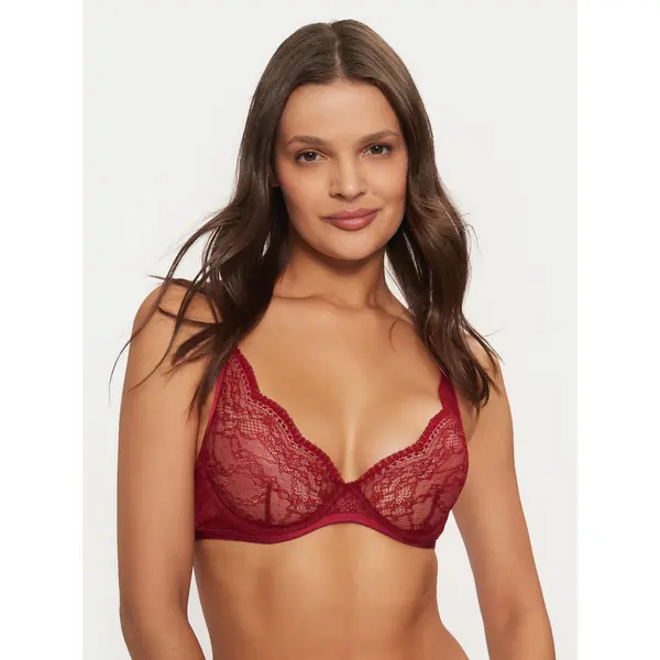 Hunkemöller Hunkemöller Grudnjak sa žicom 206365 Tamnocrvena